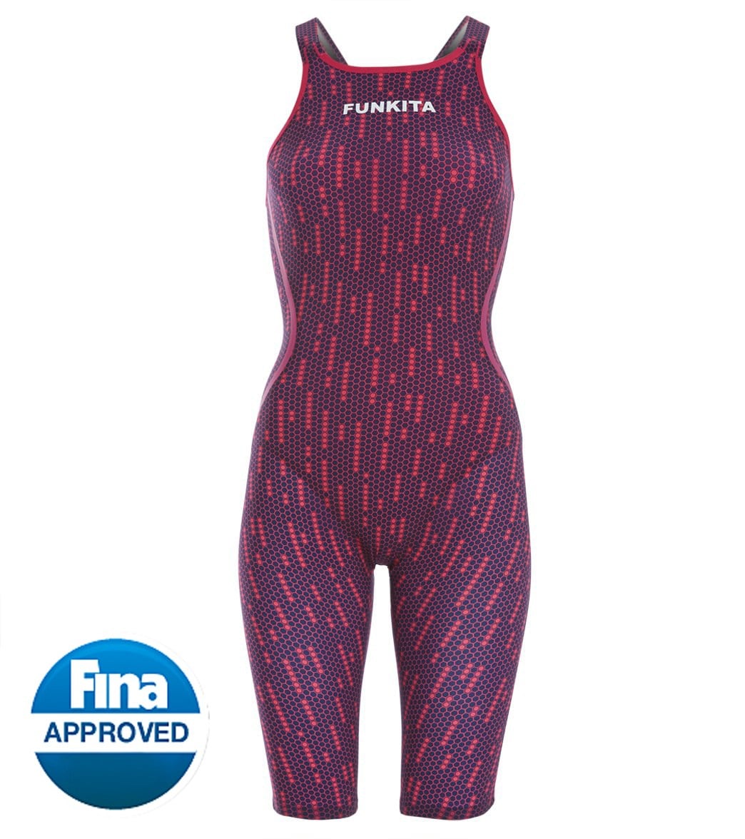 Funkita Women's Apex Predator Kneeskin Tech Suit Swimsuit - Pink 22 Elastane/Polyester - Swimoutlet.com