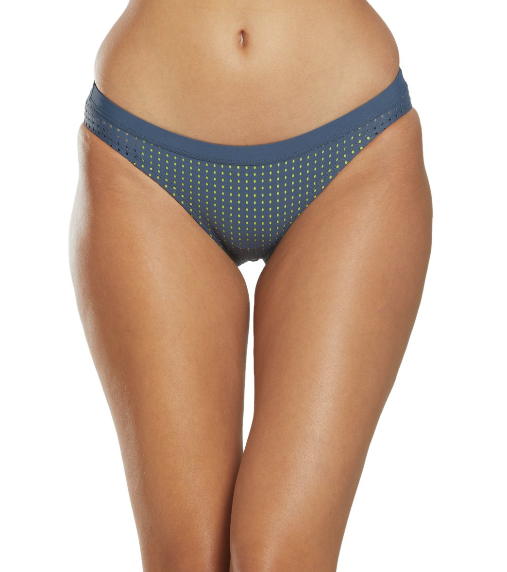 Nike Women's Sport Mesh Bikini Bottom - Monsoon Blue Large Size Large Polyester - Swimoutlet.com