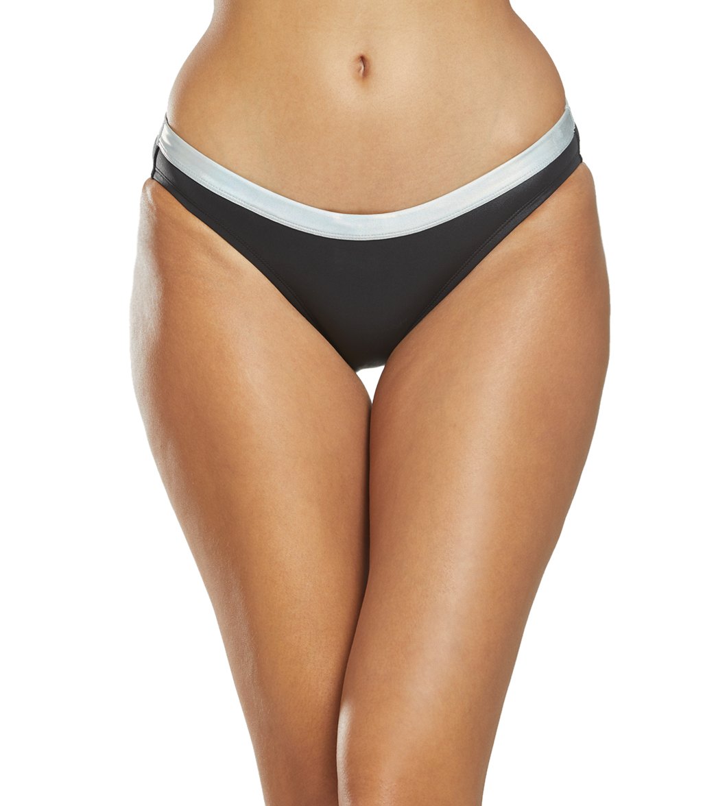 Nike Women's Flash Sport Bikini Bottom - Black Medium Size Medium - Swimoutlet.com