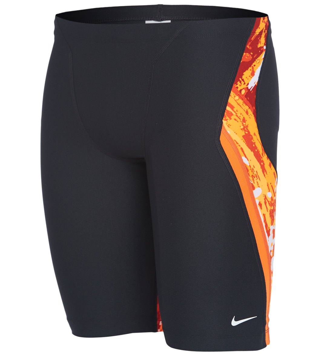 Nike Men's Splash Jammer Swimsuit - Team Orange 30 Polyester - Swimoutlet.com