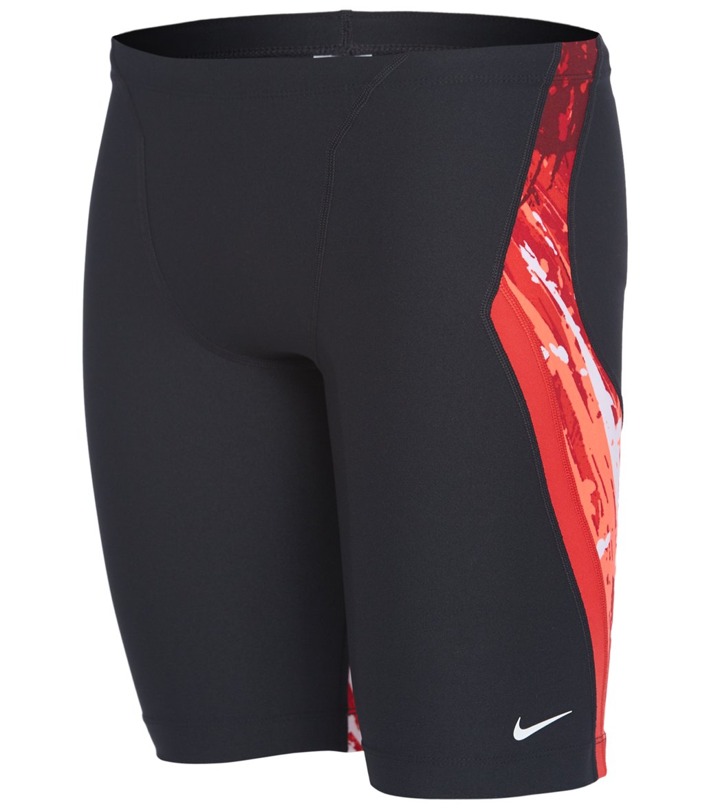Nike Men's Splash Jammer Swimsuit - University Red 24 Polyester - Swimoutlet.com