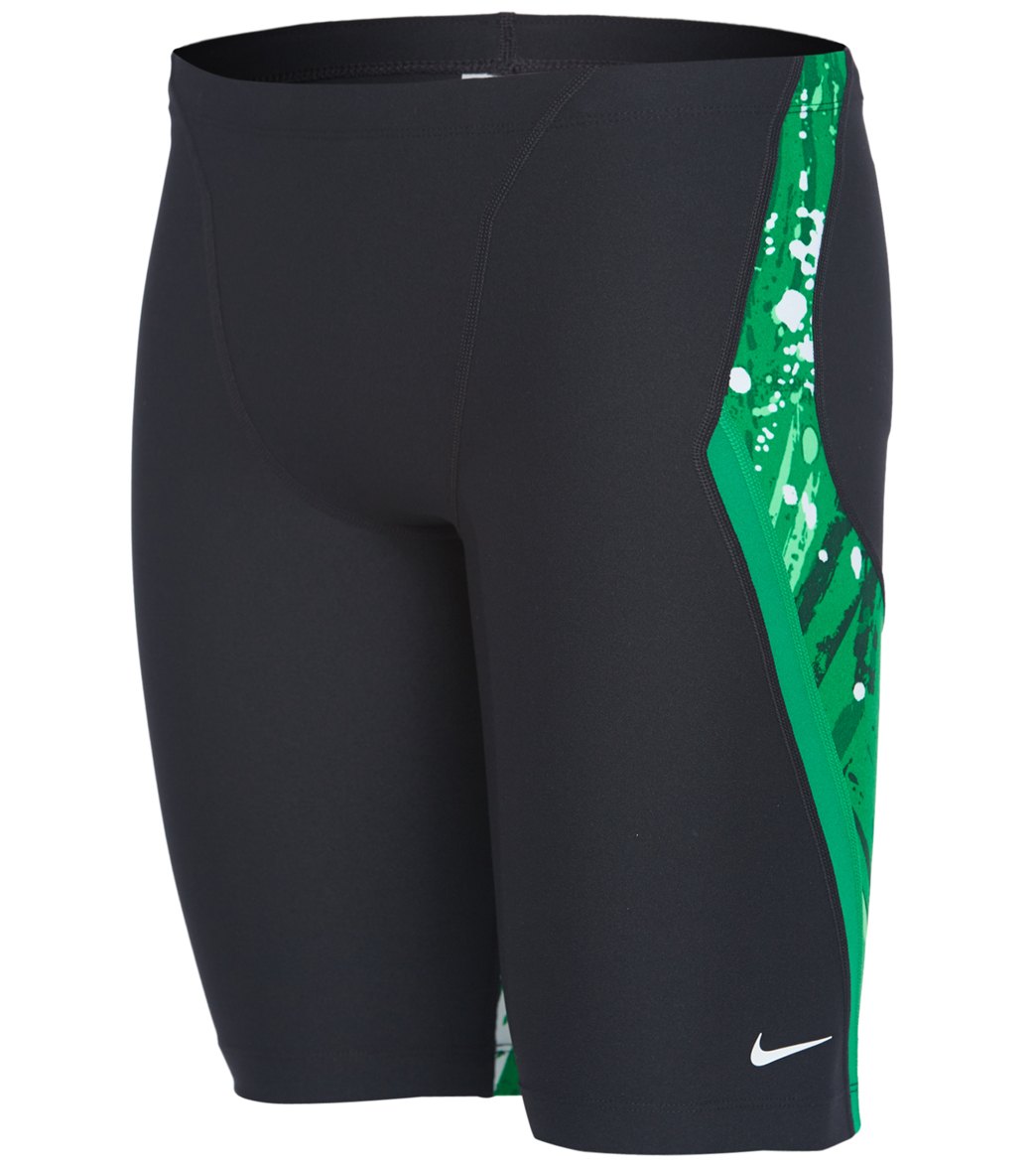 Nike Men's Splash Jammer Swimsuit - Court Green 30 Polyester - Swimoutlet.com