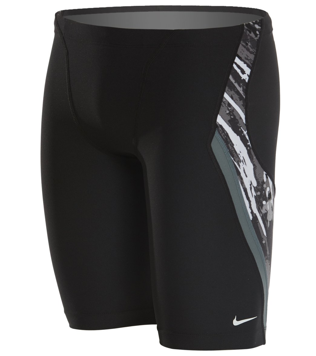 Nike Men's Splash Jammer Swimsuit - Black 24 Polyester - Swimoutlet.com