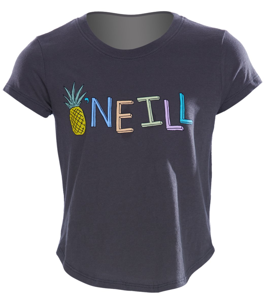O'neill Girls' Jaunt Tee Shirt Big Kid - Faded 6 Cotton - Swimoutlet.com