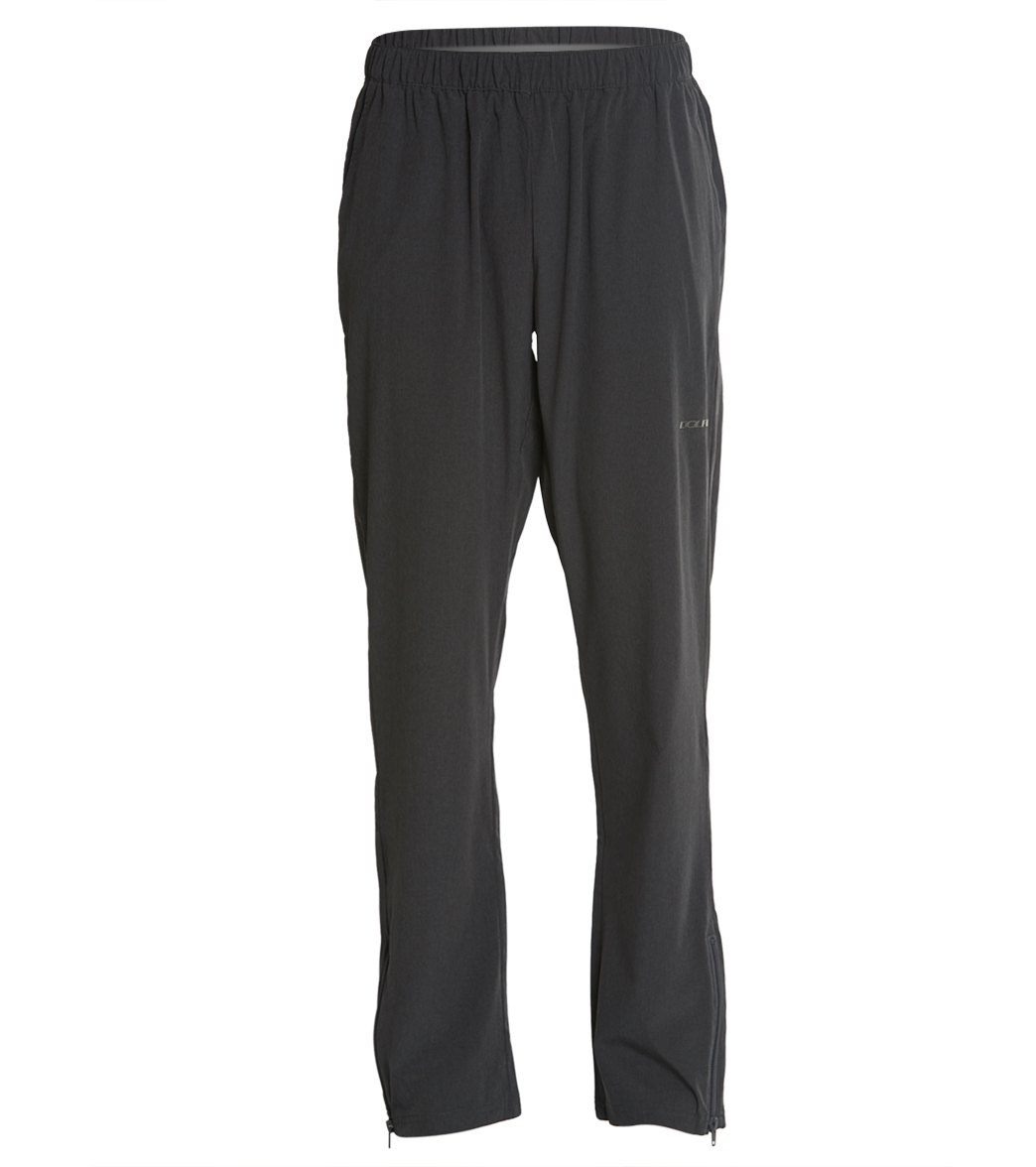 Dolfin Men's Warm-Up Pants - Gray Large Polyester/Spandex - Swimoutlet.com