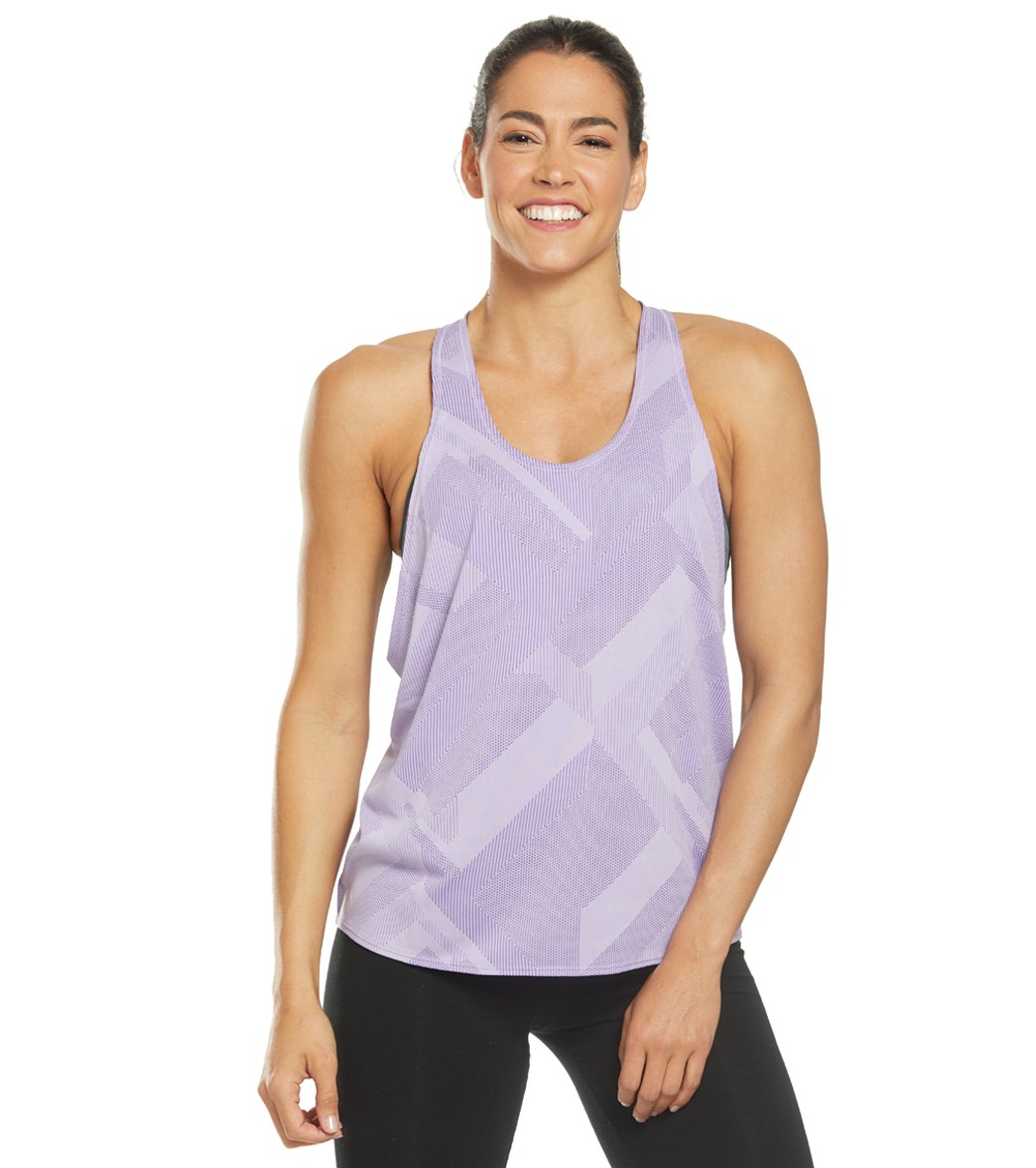 Brooks Women's Array Tank - Lilac Eclipse Small Polyester - Swimoutlet.com