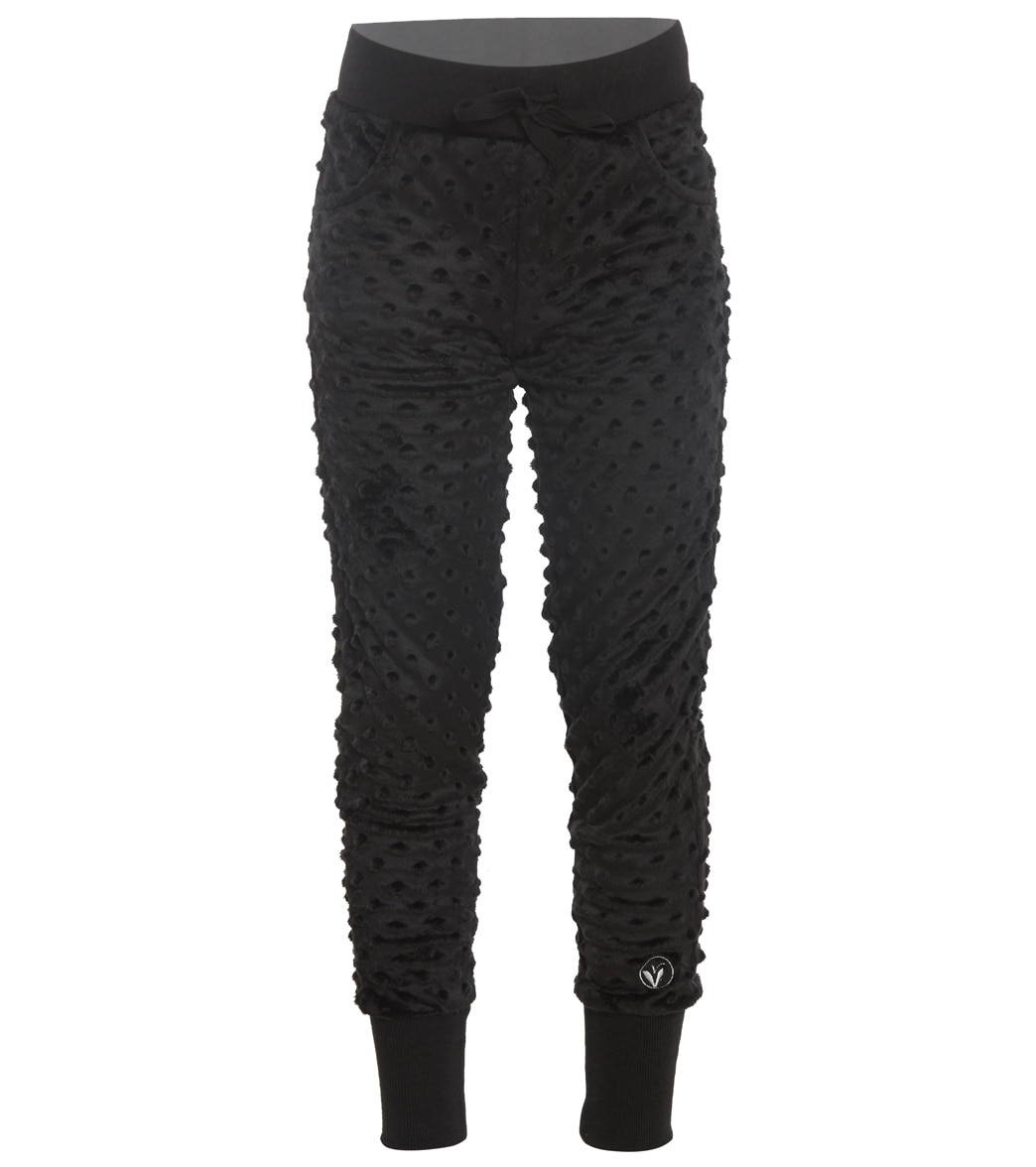 Limeapple Girls' Cuddle Bubble Slim Leg Joggers Pants - Black 7/8 Big Polyester - Swimoutlet.com