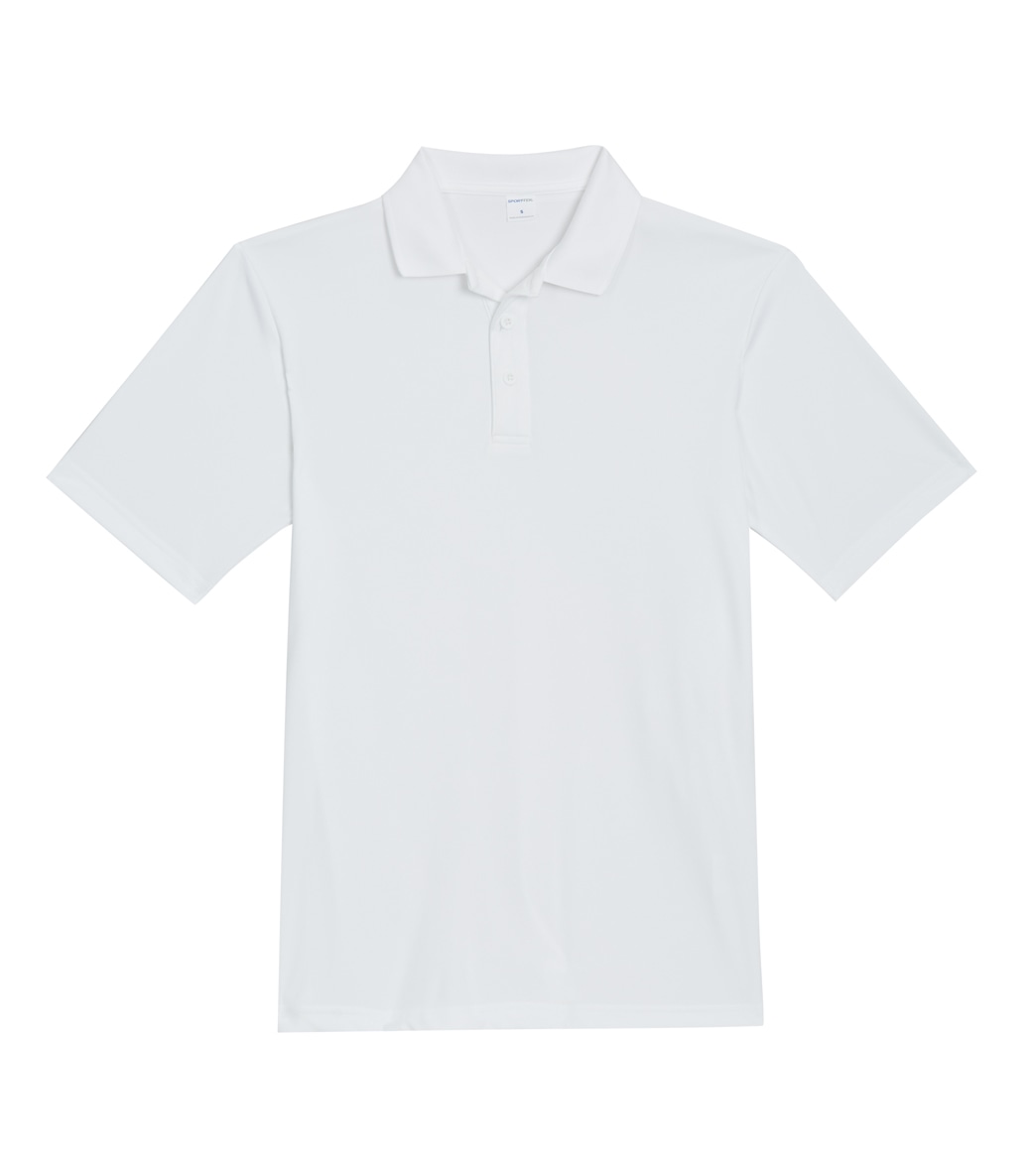 Men's Sport-Tek Posicharge Competitortm Polo - White Small Polyester - Swimoutlet.com