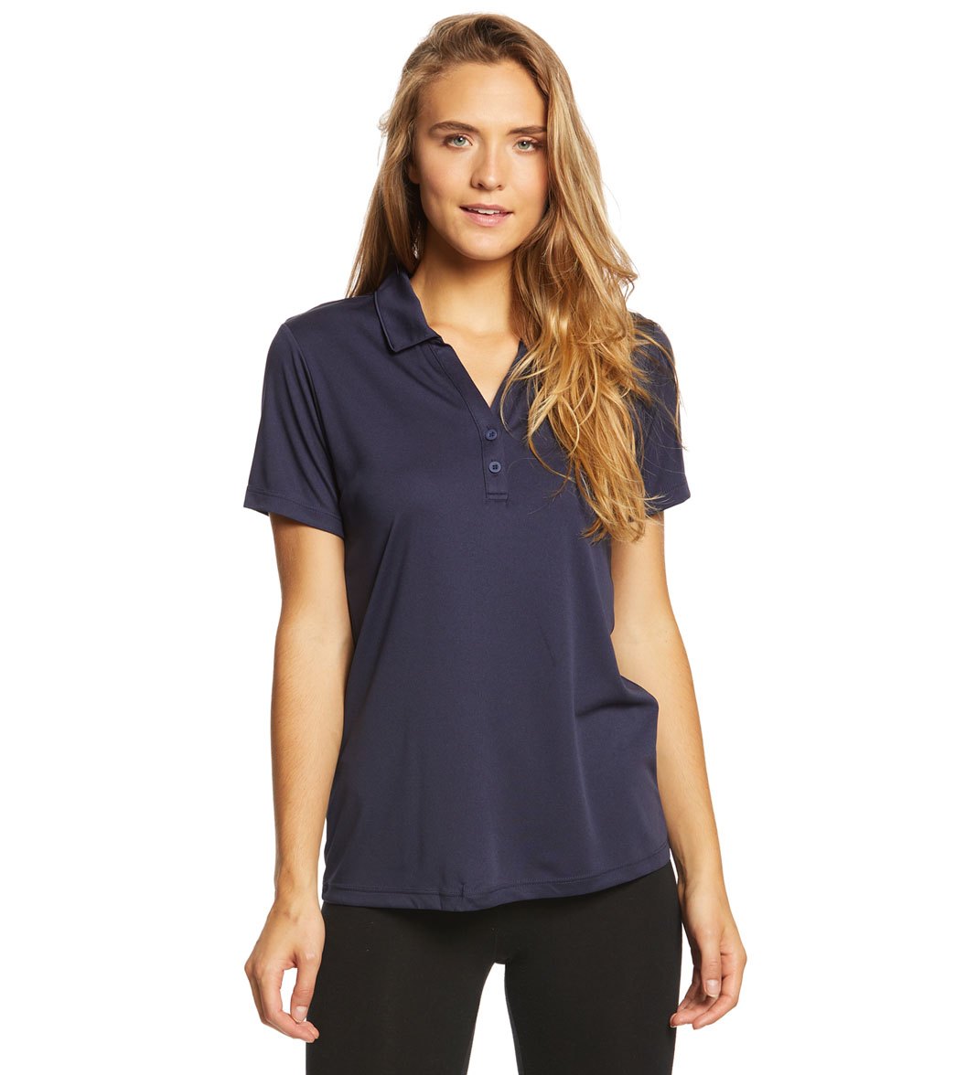Women's Sport-Tek Posicharge Competitortm Polo - True Navy Large Polyester - Swimoutlet.com