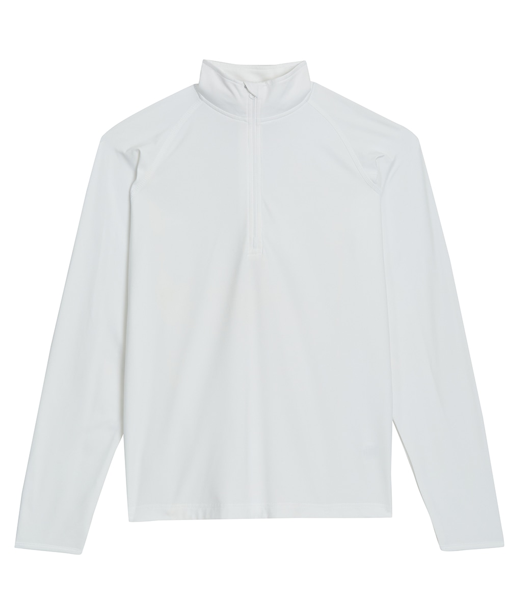 Men's Sport-Tek Sport-Wick Stretch 1/2-Zip Pullover Shirt - White Large Polyester/Spandex - Swimoutlet.com