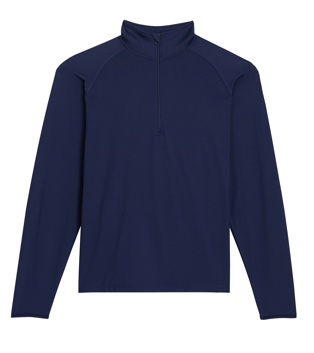 Men's Sport-Tek Sport-Wick Stretch 1/2-Zip Pullover Shirt - True Navy Large Polyester/Spandex - Swimoutlet.com