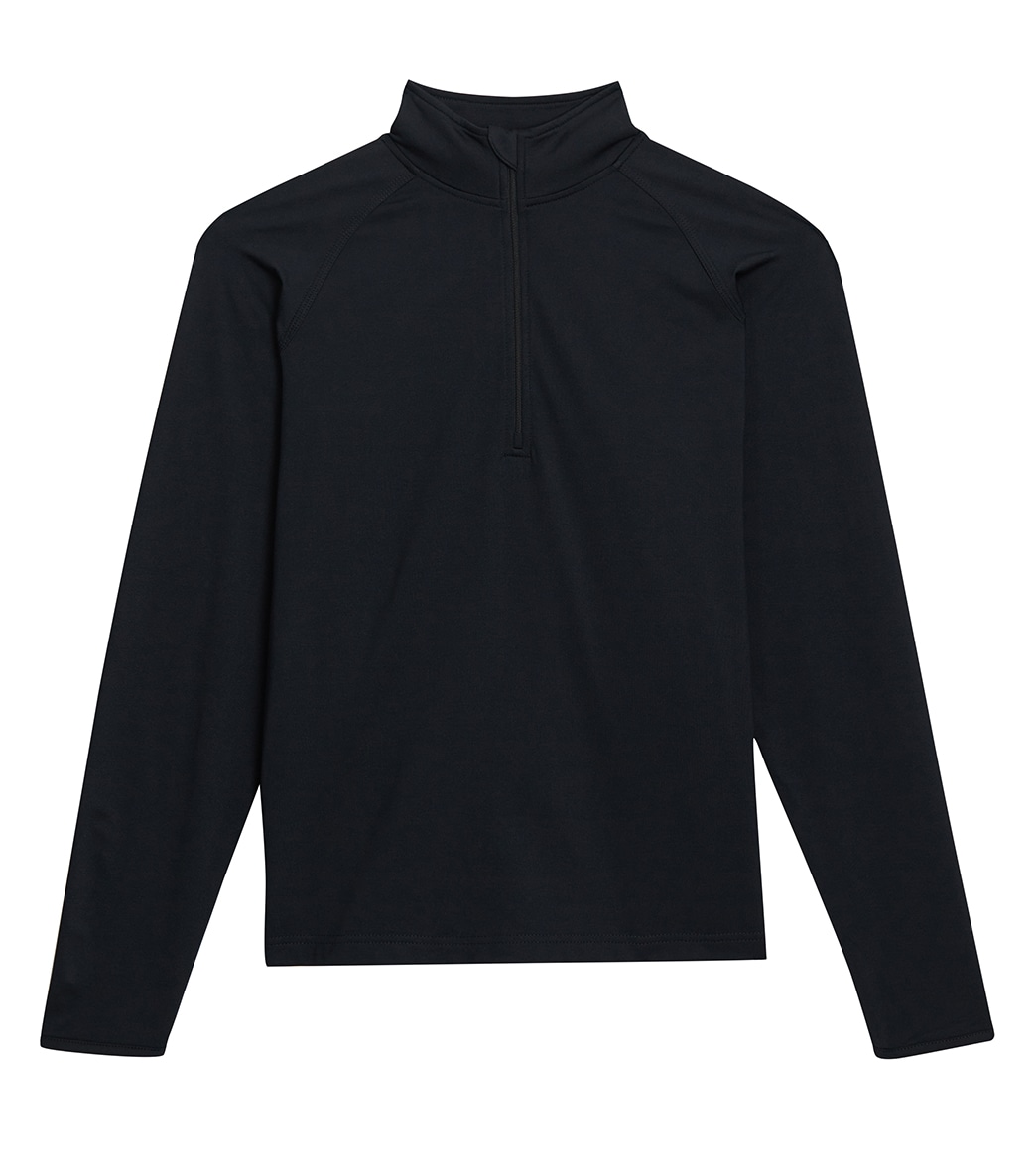 Men's Sport-Tek Sport-Wick Stretch 1/2-Zip Pullover Shirt - Black Large Polyester/Spandex - Swimoutlet.com
