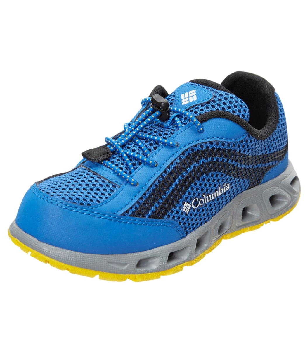 Columbia Youth Drainmaker Iv Water Shoe - Stormy Blue Deep Yellow 4 Blue - Swimoutlet.com