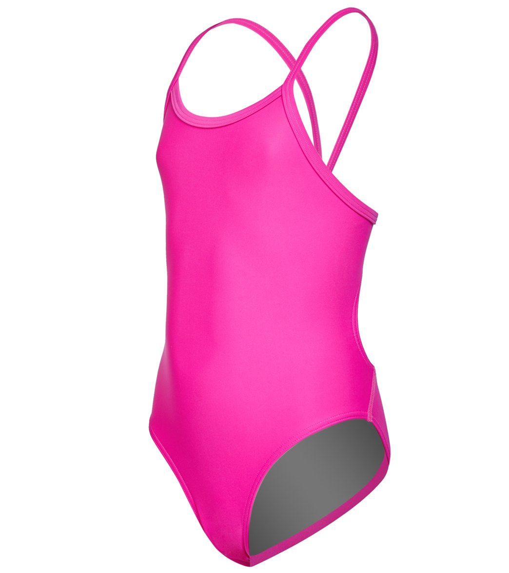 Sporti Learn To Swim Thin Strap One Piece Swimsuit Youth (22-28) at ...