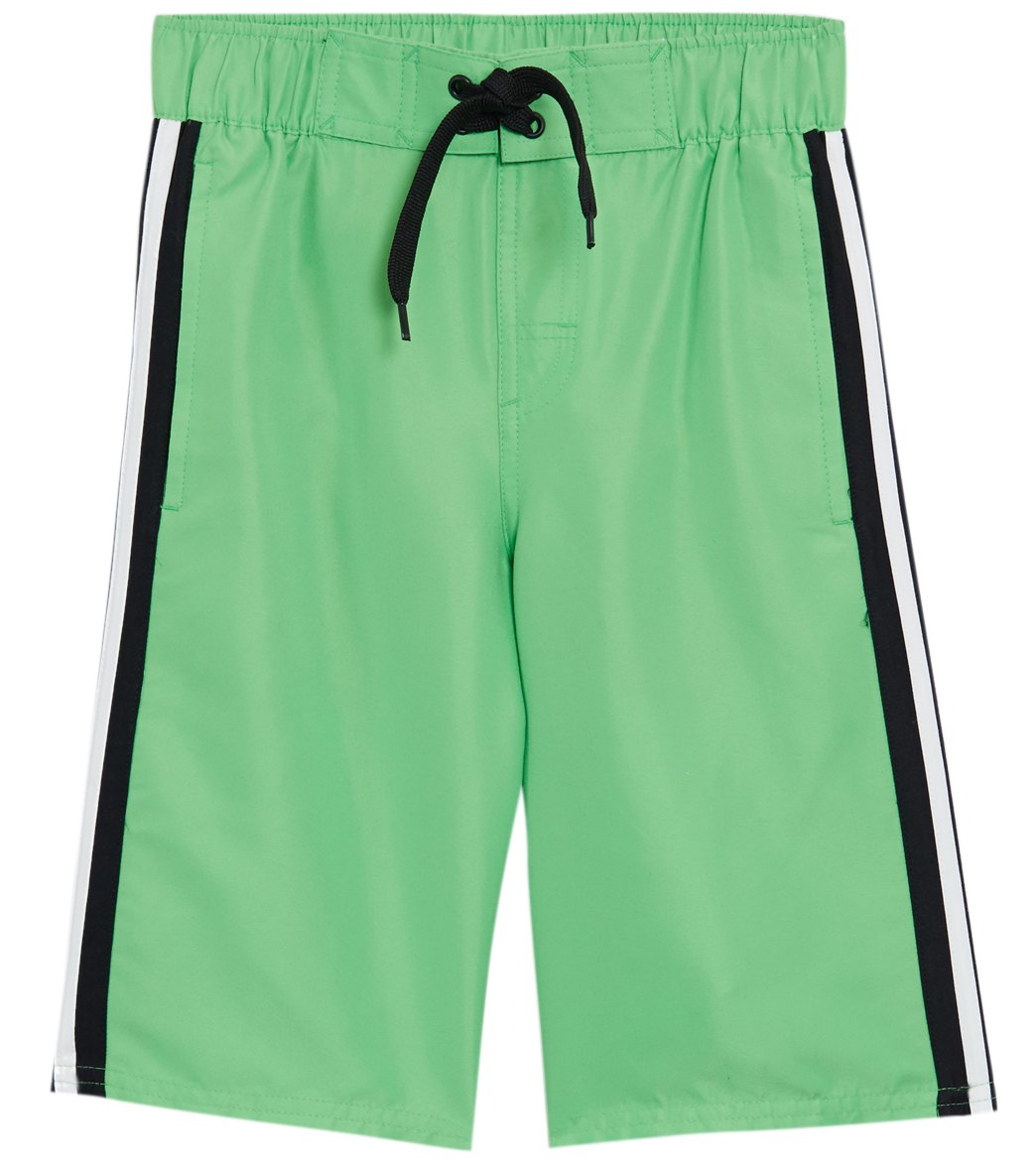 Adidas Boys' Iconic 3.0 19 Volley Short Big Kid - Solar Green Small Polyester - Swimoutlet.com
