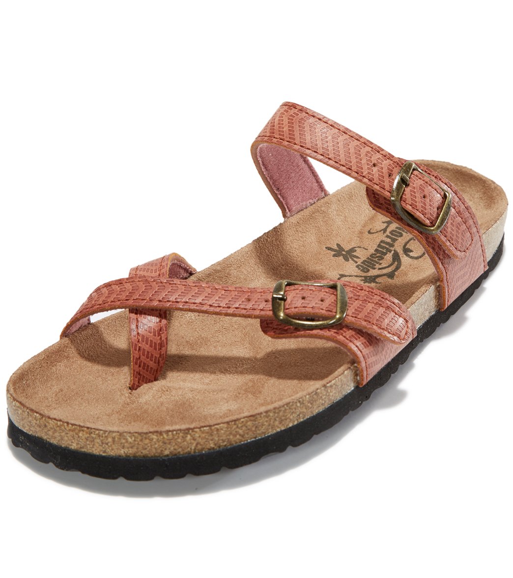 cork flip flops womens