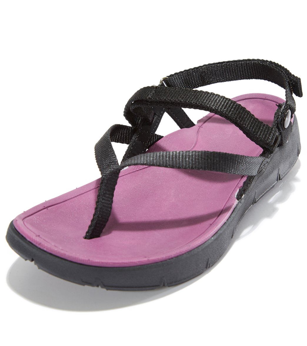 Northside Women's Sumatra Convertible Slides Sandals - Black/Berry 10 - Swimoutlet.com