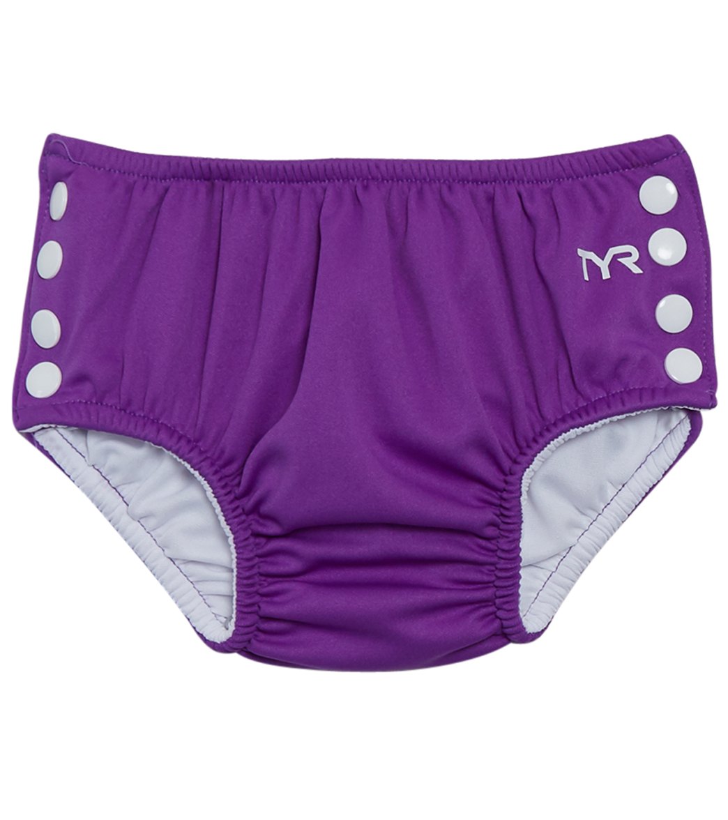 TYR Baby Snap Swim Diaper - Purple Medium 12-18 Months - Swimoutlet.com