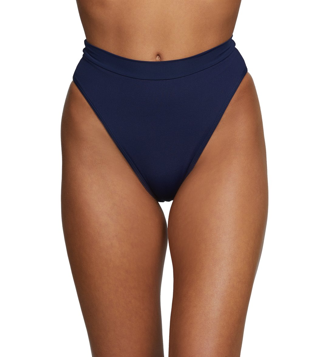 L-Space Ridin' High Frenchi Bikini Bottom - Midnight Blue X-Small - Swimoutlet.com