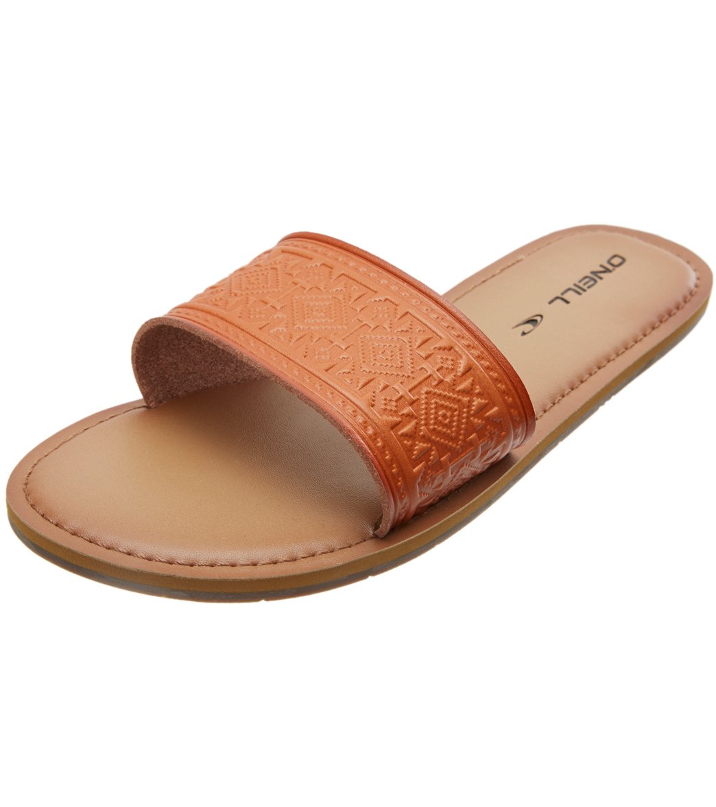 O'neill Women's Austin Slides Sandals - Cognac 7 - Swimoutlet.com