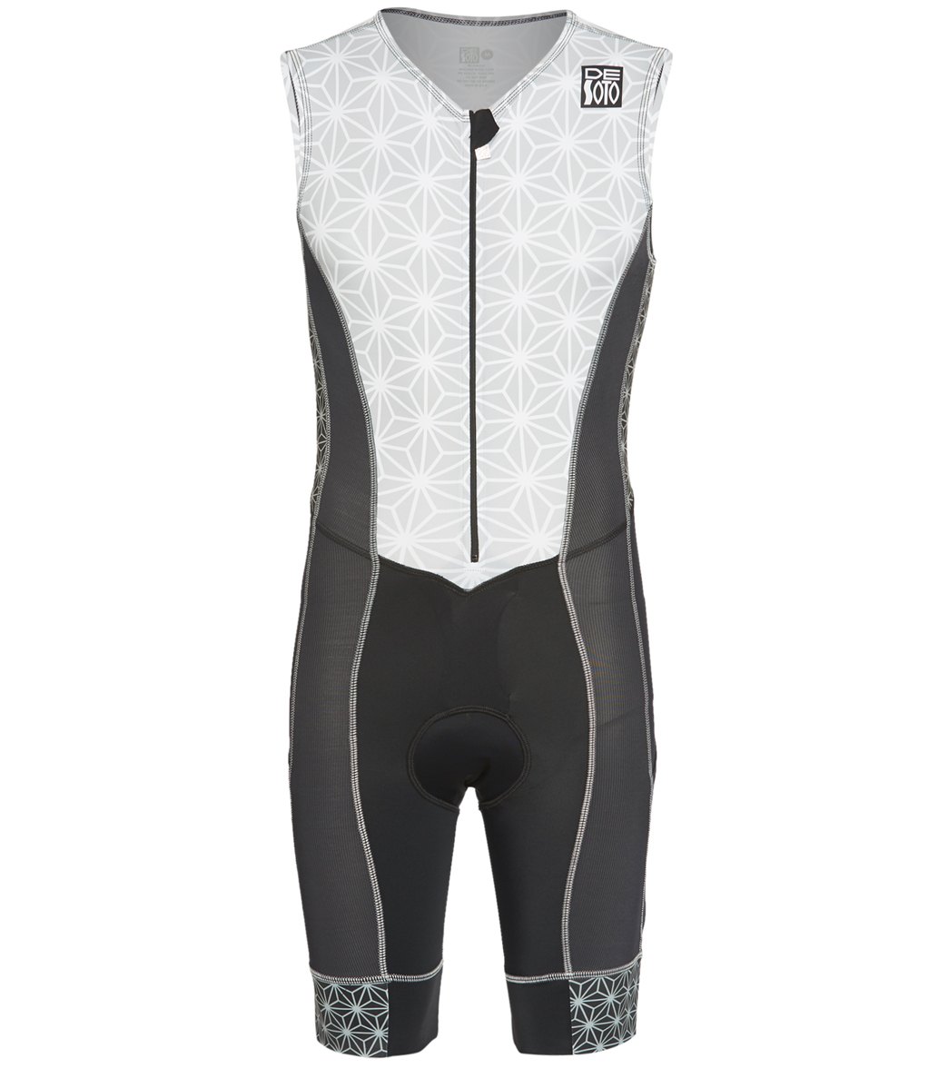 Desoto Men's Forza Tri Suit - Graphite Sparkle Large - Swimoutlet.com