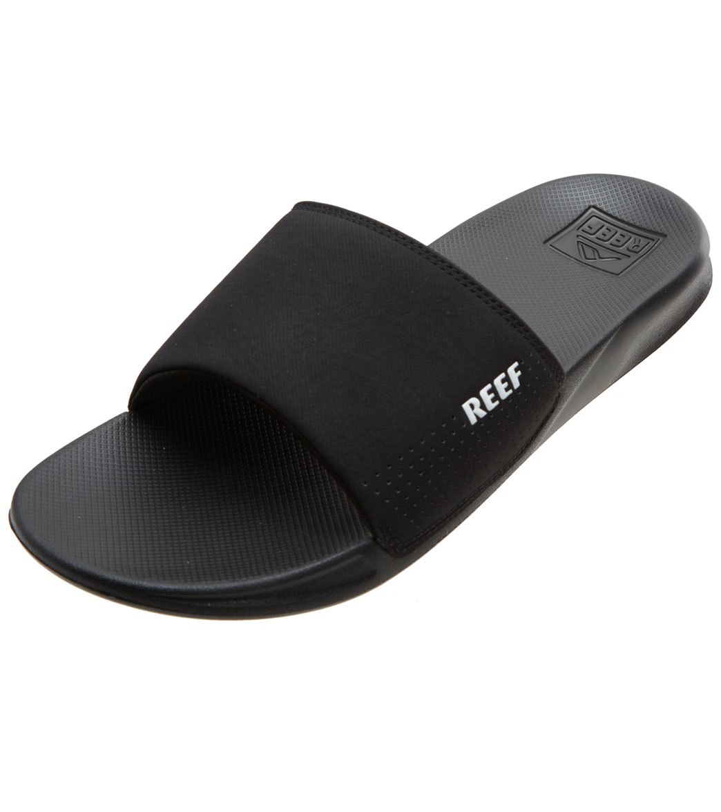 Reef One Slides Sandals - Black 10 - Swimoutlet.com