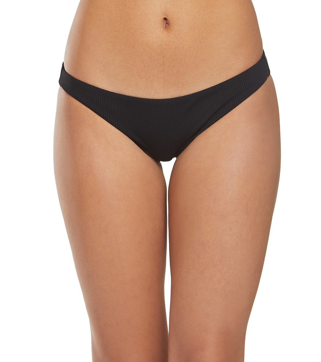 Rip Curl Premium Surf Cheeky Textured Bikini Bottom - Black Xl - Swimoutlet.com