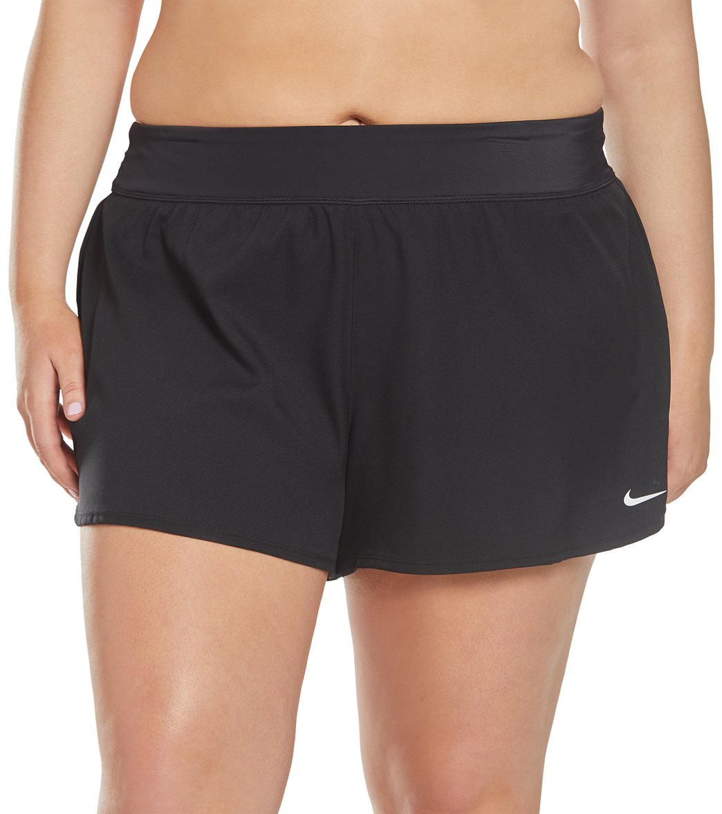 Nike Plus Size 13 Element Swim Board Shorts - Black 2X Polyester - Swimoutlet.com