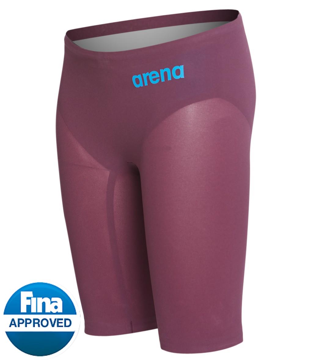 Arena Boys' Powerskin R-Evo One Jammer Tech Suit Swimsuit - Red Wine/Turquoise 24 Elastane/Polyamide/Polyamide/Elastane - Swimoutlet.com