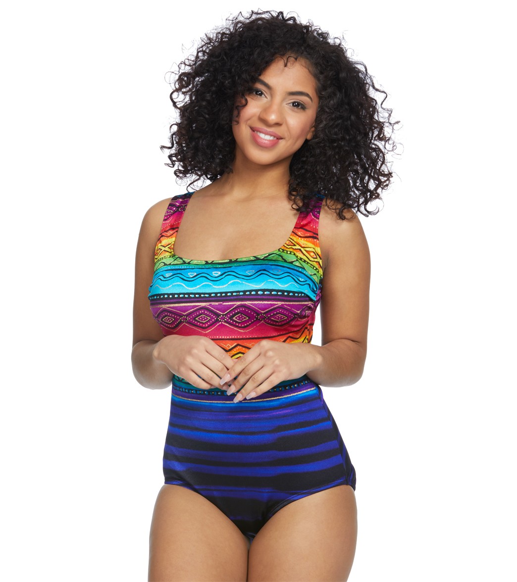 Longitude Siesta Key Long Torso One Piece Swimsuit at