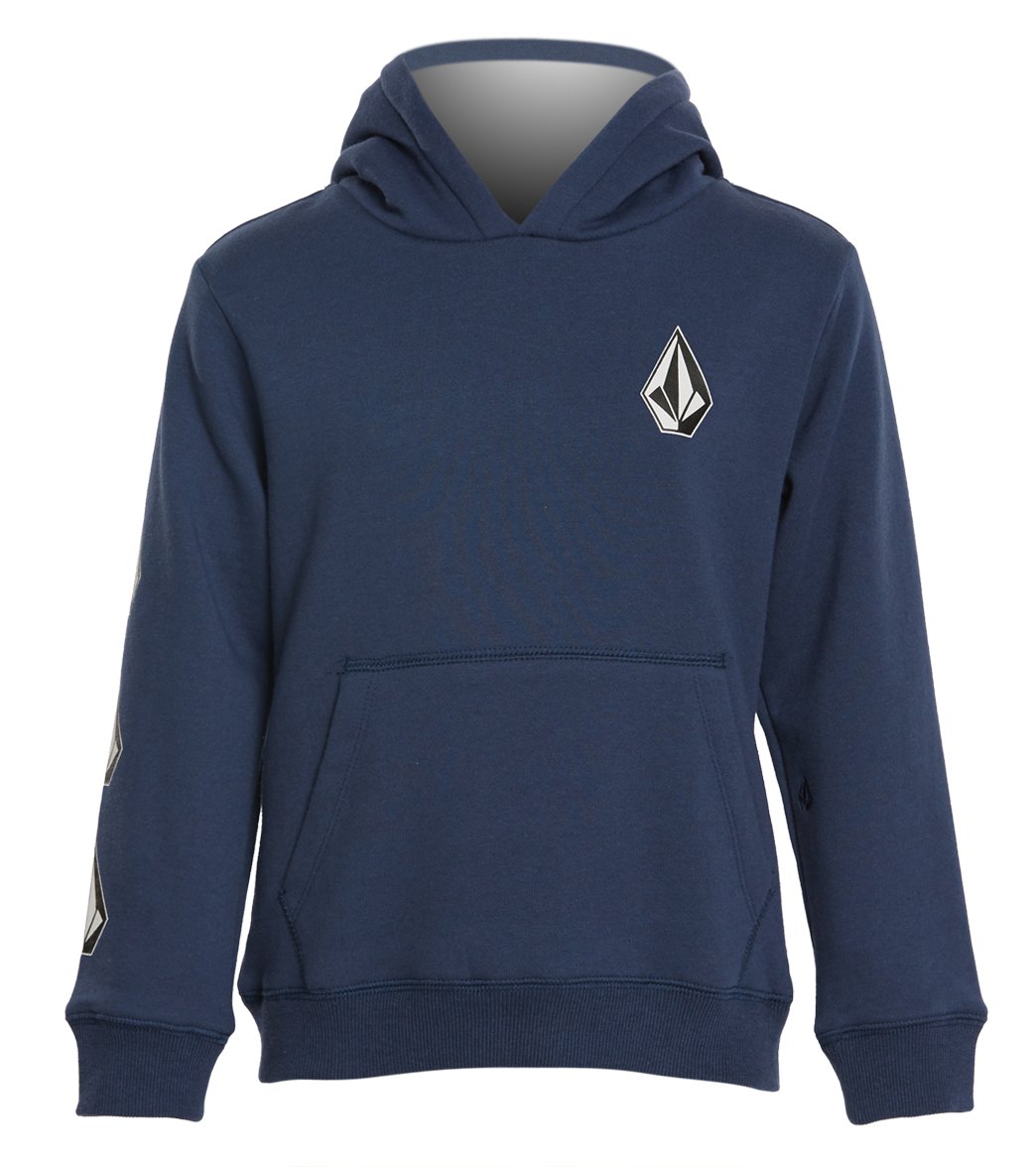Volcom Boys' Deadly Stones Hoodie - Matured Blue 2T Cotton/Polyester - Swimoutlet.com