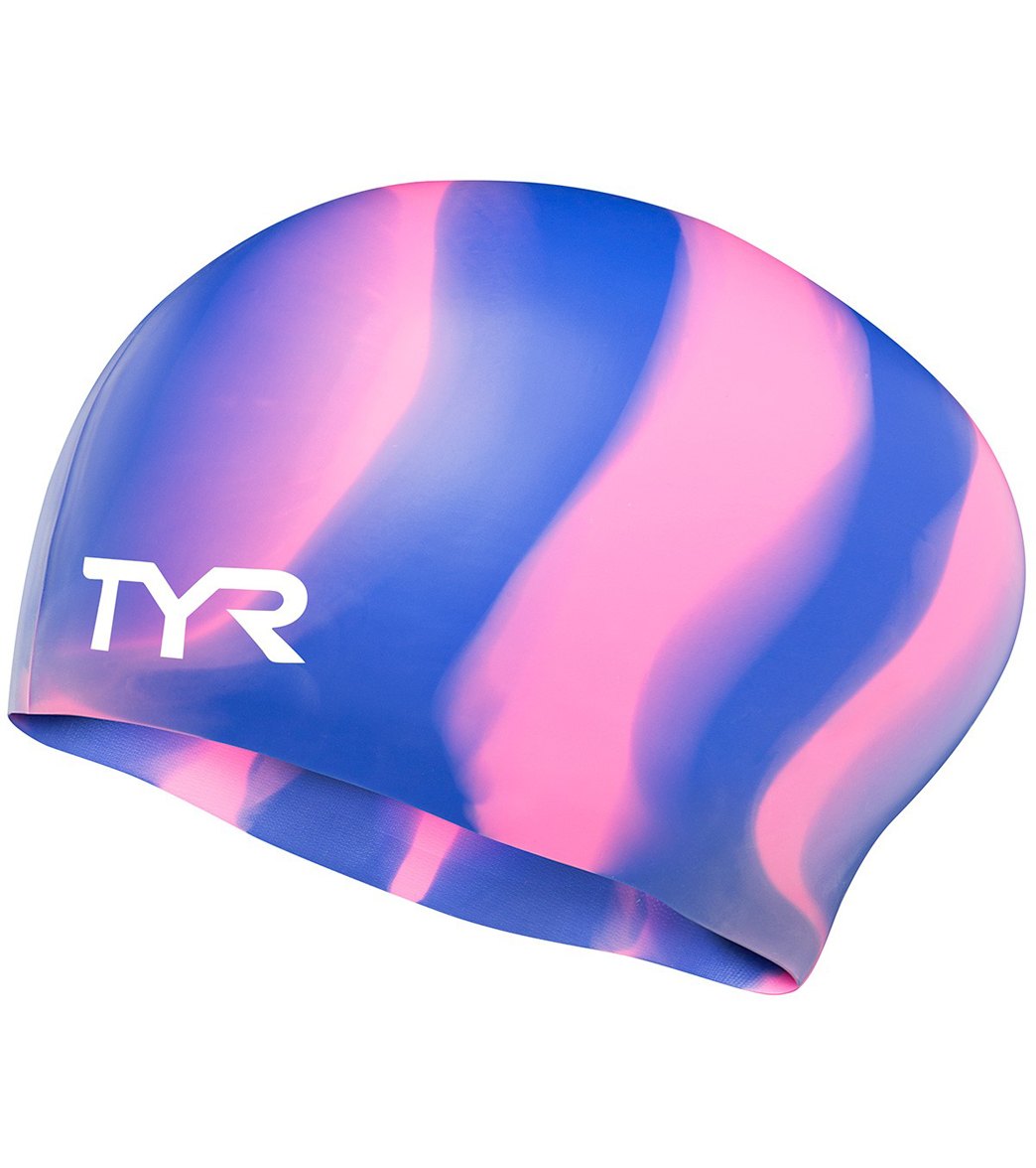 Tyr Long Hair Silicone Swim Cap At Swimoutlet Com