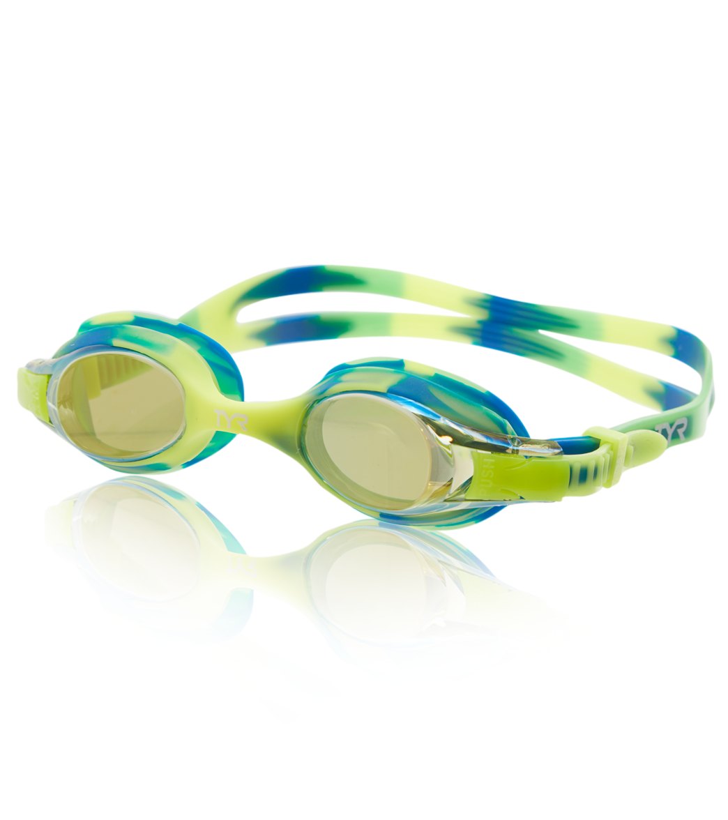 TYR Swimple Tie Dye Mirrored Kids' Goggle at SwimOutlet.com