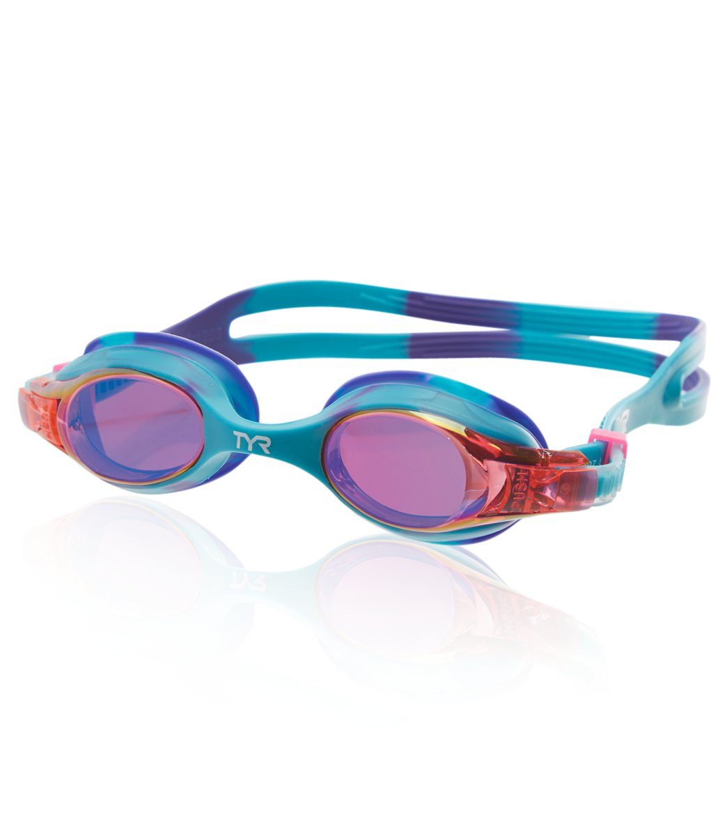 TYR Swimple Tie Dye Mirrored Kids' Goggle at SwimOutlet.com