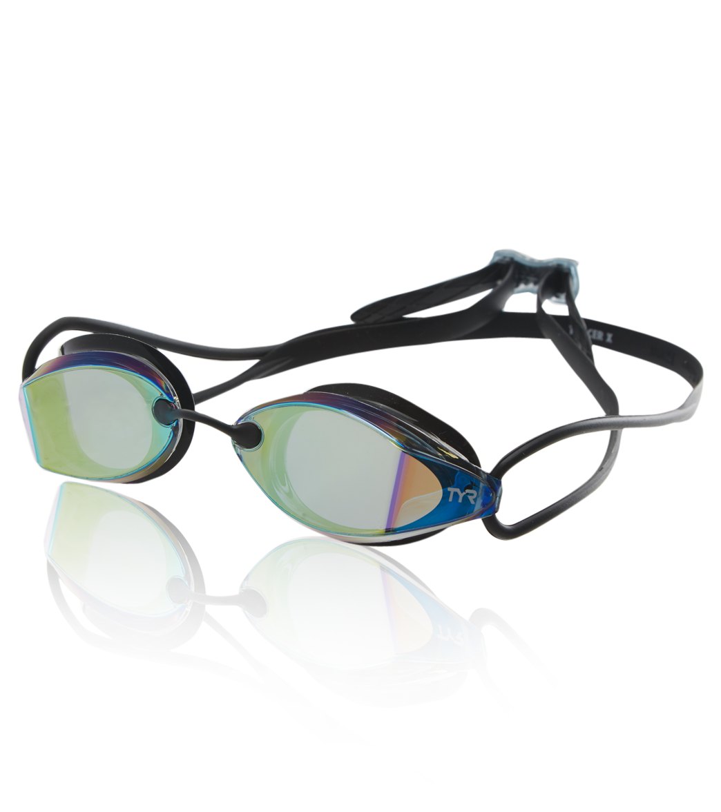 TYR Tracer X Racing Nano Mirrored Goggle at SwimOutlet.com