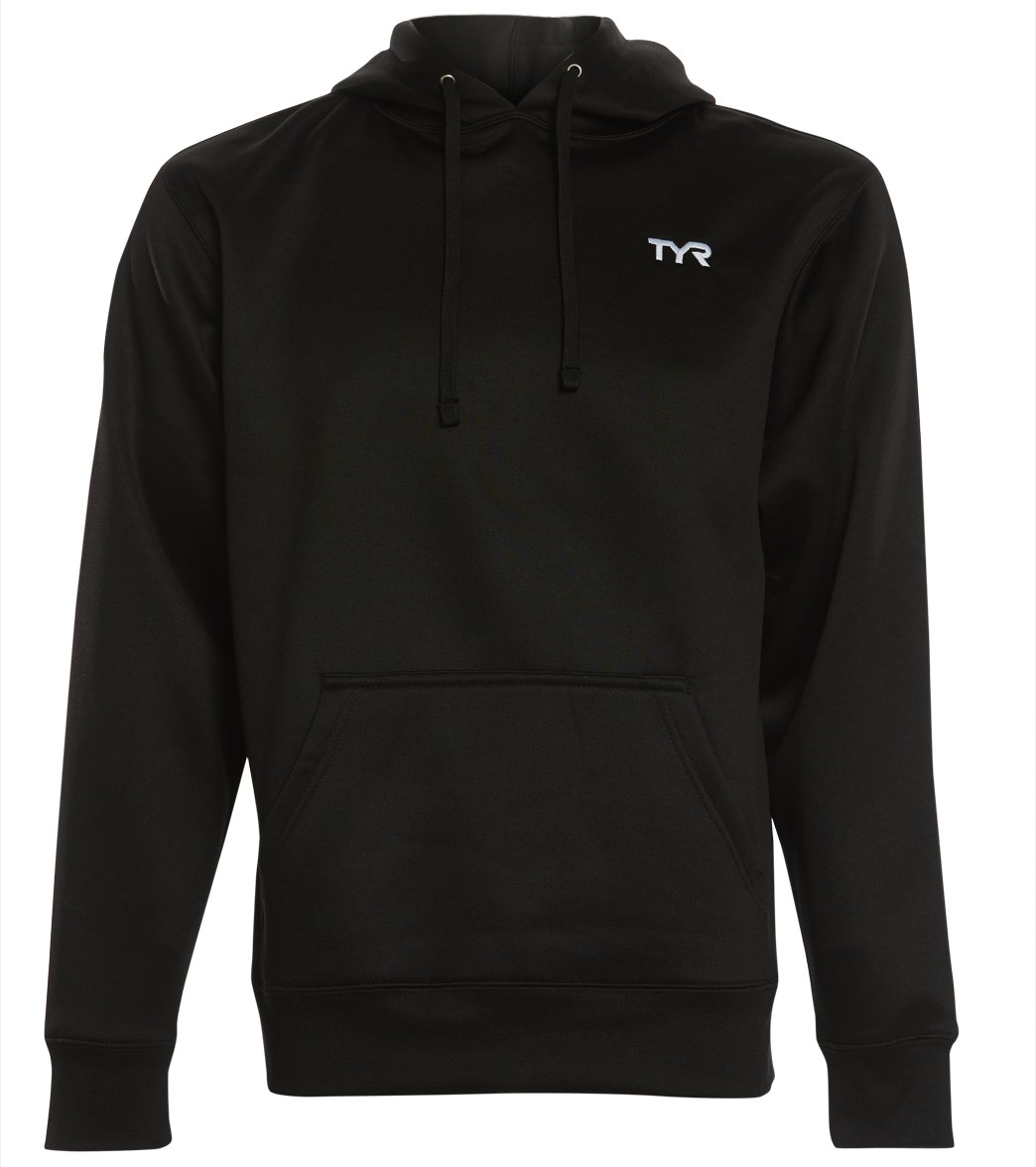 TYR Men's Alliance Pullover Hoodie - Black Xxl Cotton/Polyester - Swimoutlet.com