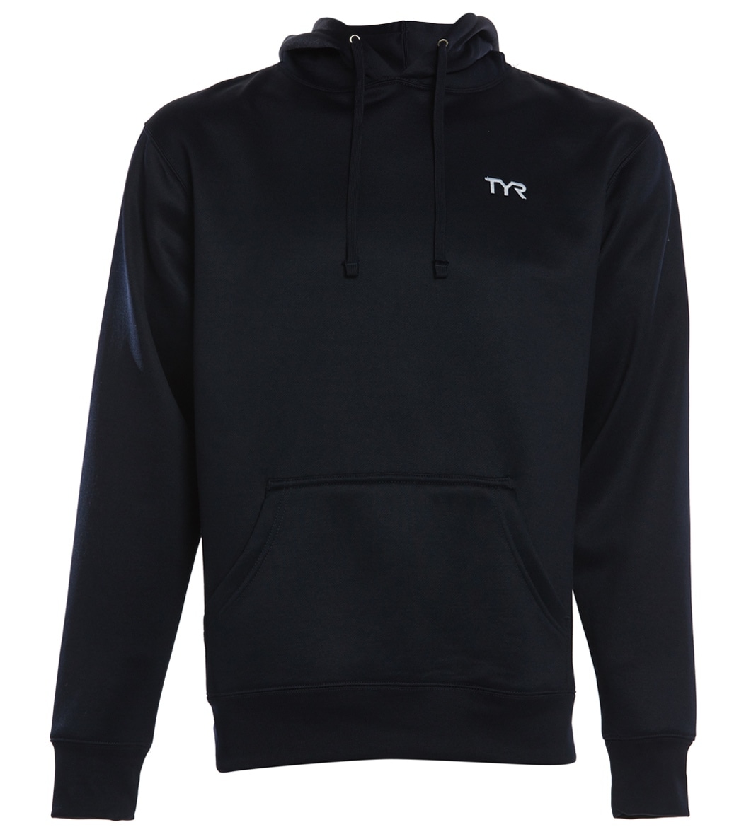 TYR Men's Alliance Pullover Hoodie - Navy Large Cotton/Polyester - Swimoutlet.com