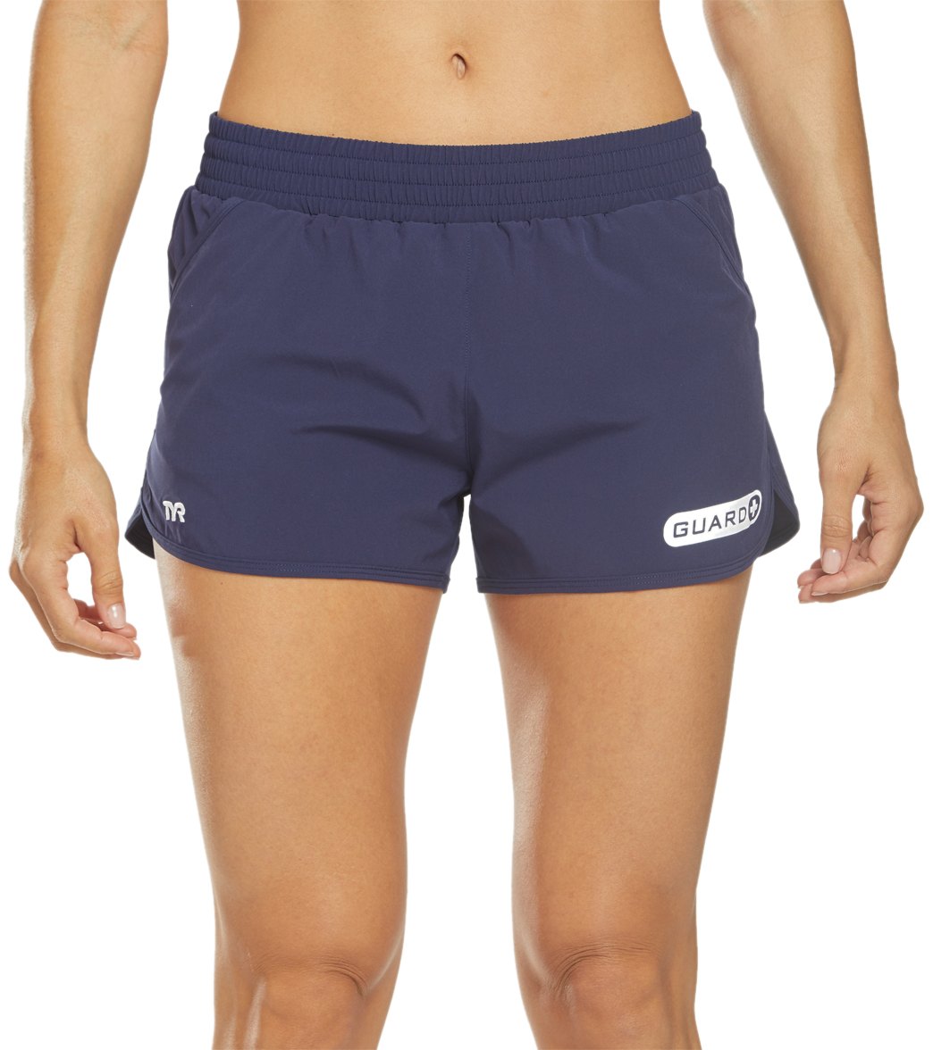 TYR Women's Guard Layla Board Short - Navy Large Size Large - Swimoutlet.com