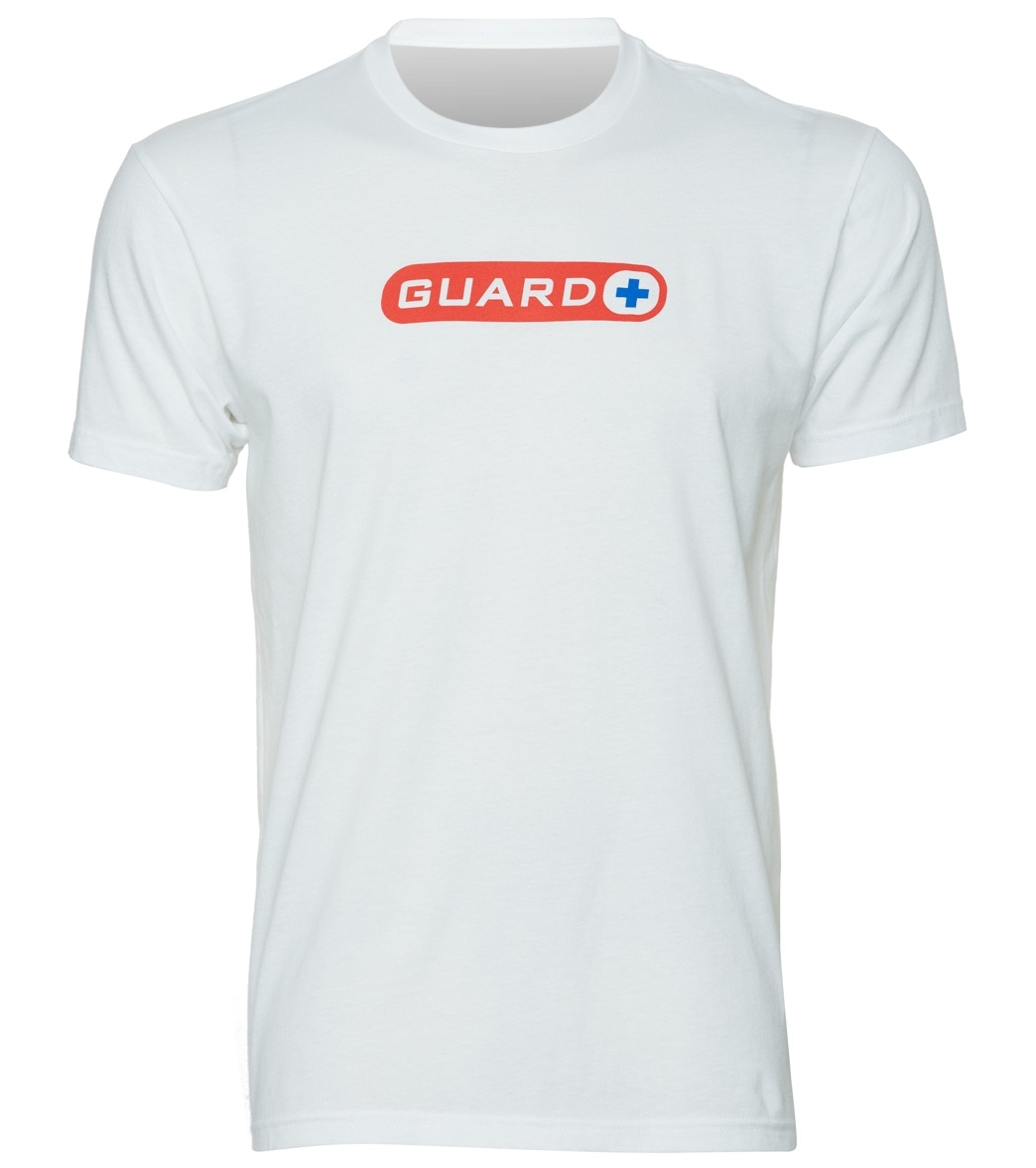 TYR Men's Guard T-Shirt - White Xl Size Xl Cotton/Polyester - Swimoutlet.com