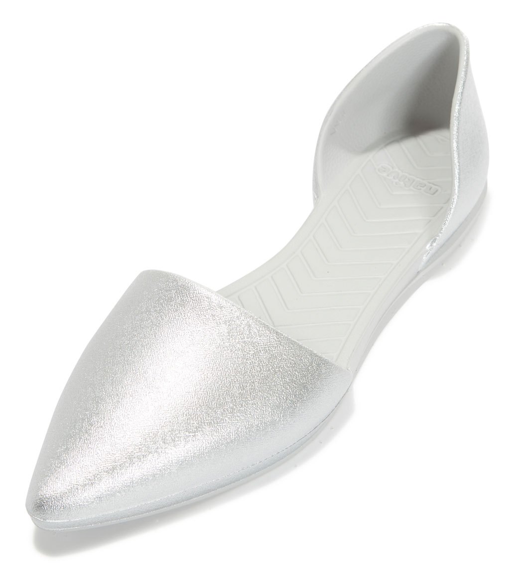 Native Audrey Metallic Slip-On Shoes - Silver W10 - Swimoutlet.com