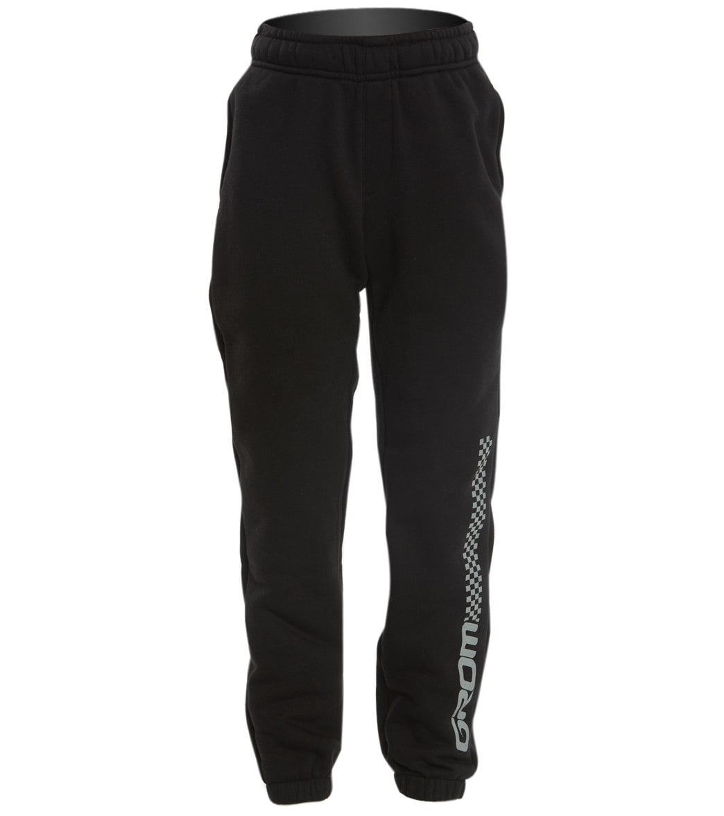Grom Boys' Heavy Duty Sweatpant - Black Medium 8 Cotton/Cotton/Polyester - Swimoutlet.com