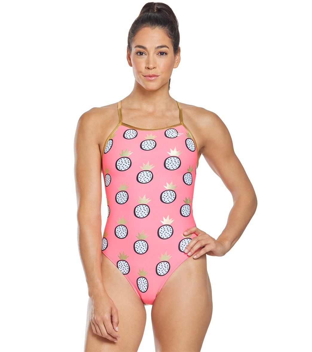 The Finals Women's Kingston Foil Flutterback One Piece Swimsuit at