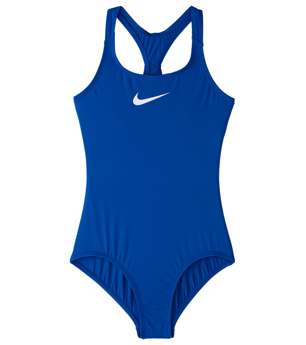 Nike Girls' Racerback One Piece Swimsuit (Big Kid) at SwimOutlet.com