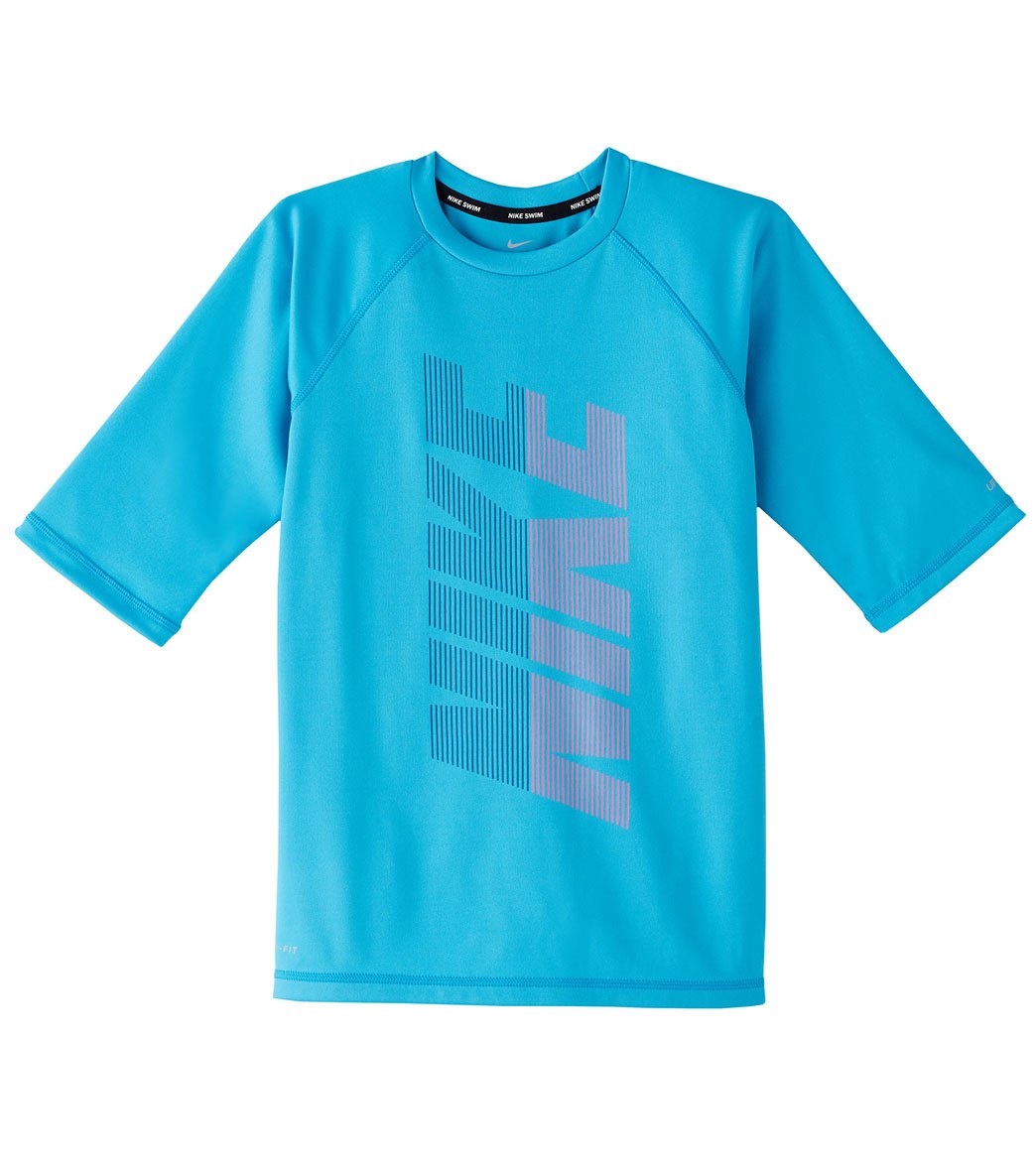 Nike Boys' Rift 1/2 Sleeve Swim Shirt (Big Kid) at SwimOutlet.com