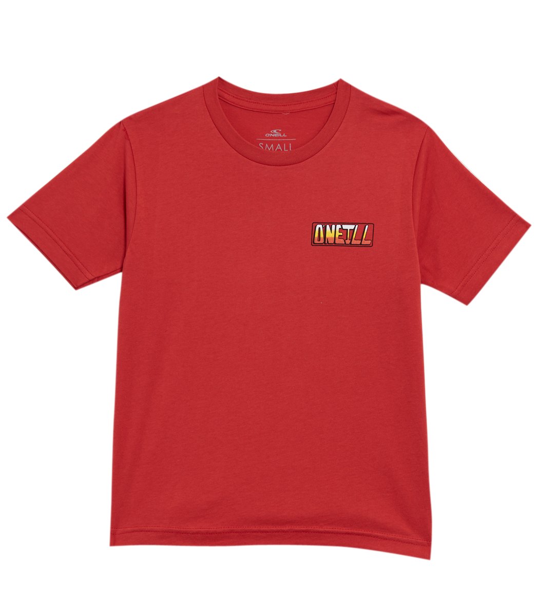 O'neill Boys' Razzor T-Shirt Big Kid - Red Lg 14/16 Big Size Large Cotton/Polyester - Swimoutlet.com