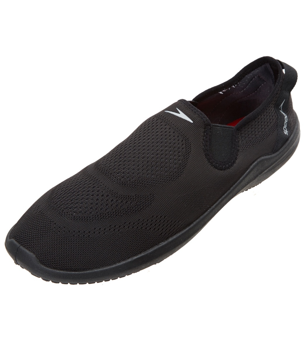 Speedo Men's Surfwalker Pro Mesh Water Shoe - Black/Black 7 - Swimoutlet.com