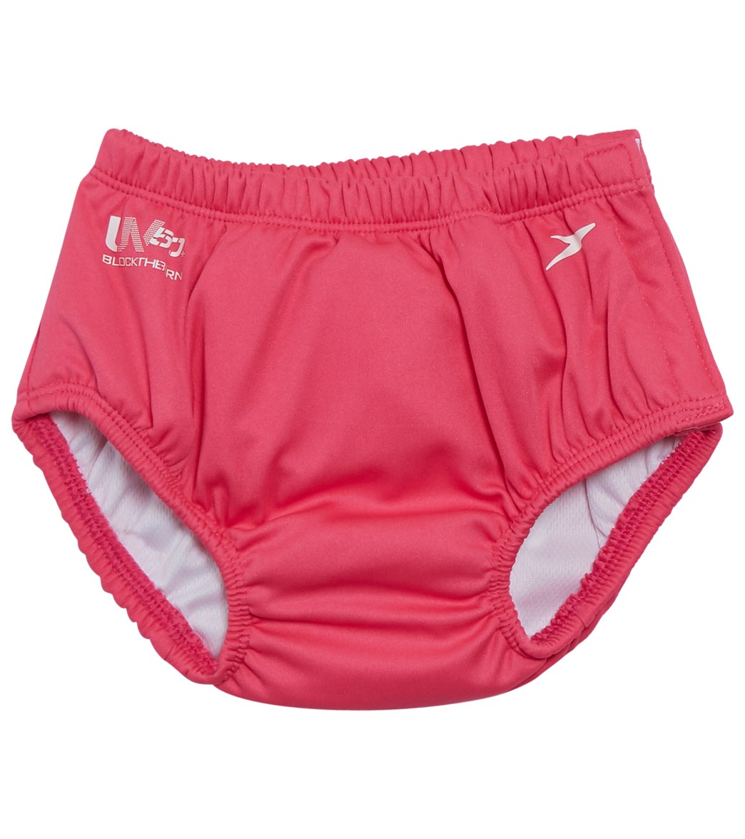 Speedo Keep Swimmin' Premium Swim Diaper - Bright Pink Md 7-12 Months/18-22 Lbs. Size Medium - Swimoutlet.com