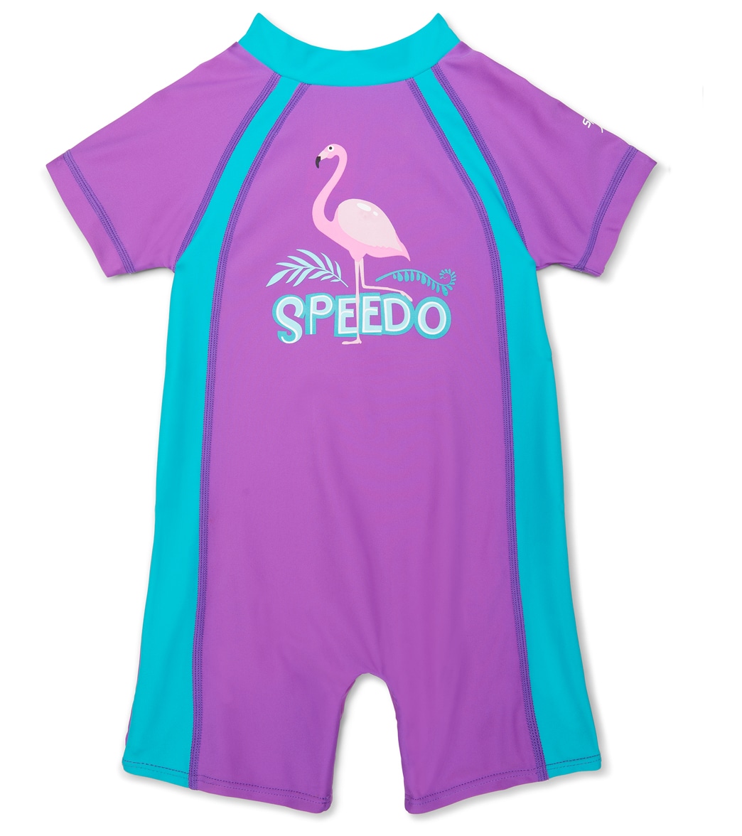 Speedo Begin To Swim Toddler Women's Sun Suit - Amethyst 18M - Swimoutlet.com