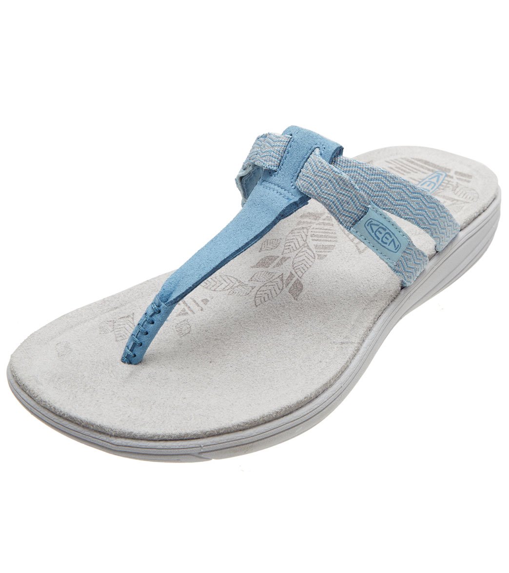 Keen Women's Damaya Flip Flop Sandals - Sterling Blue/Dress Blue 9.5 - Swimoutlet.com
