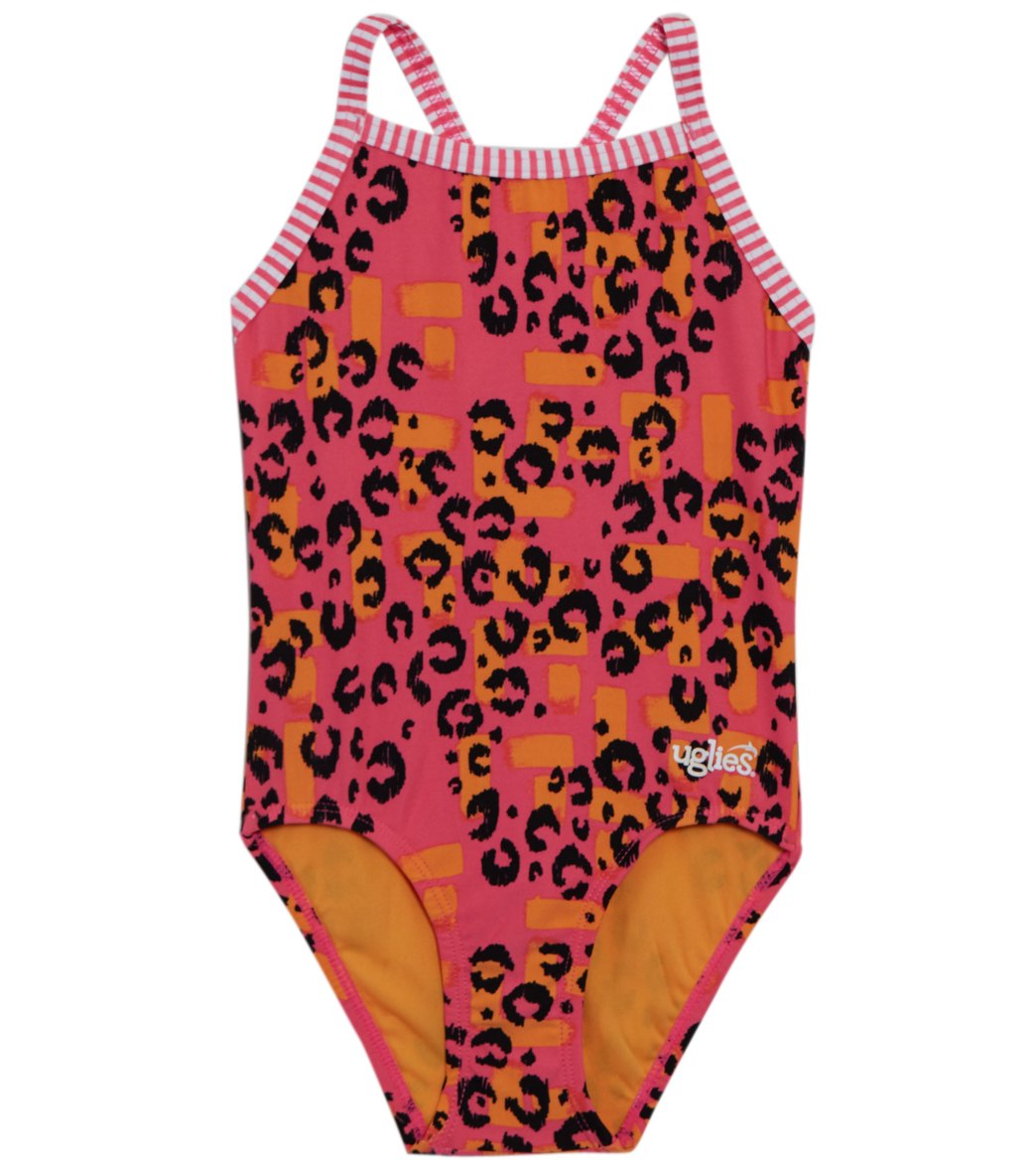Dolfin Girls' Uglies Rawr One Piece Swimsuit at SwimOutlet.com